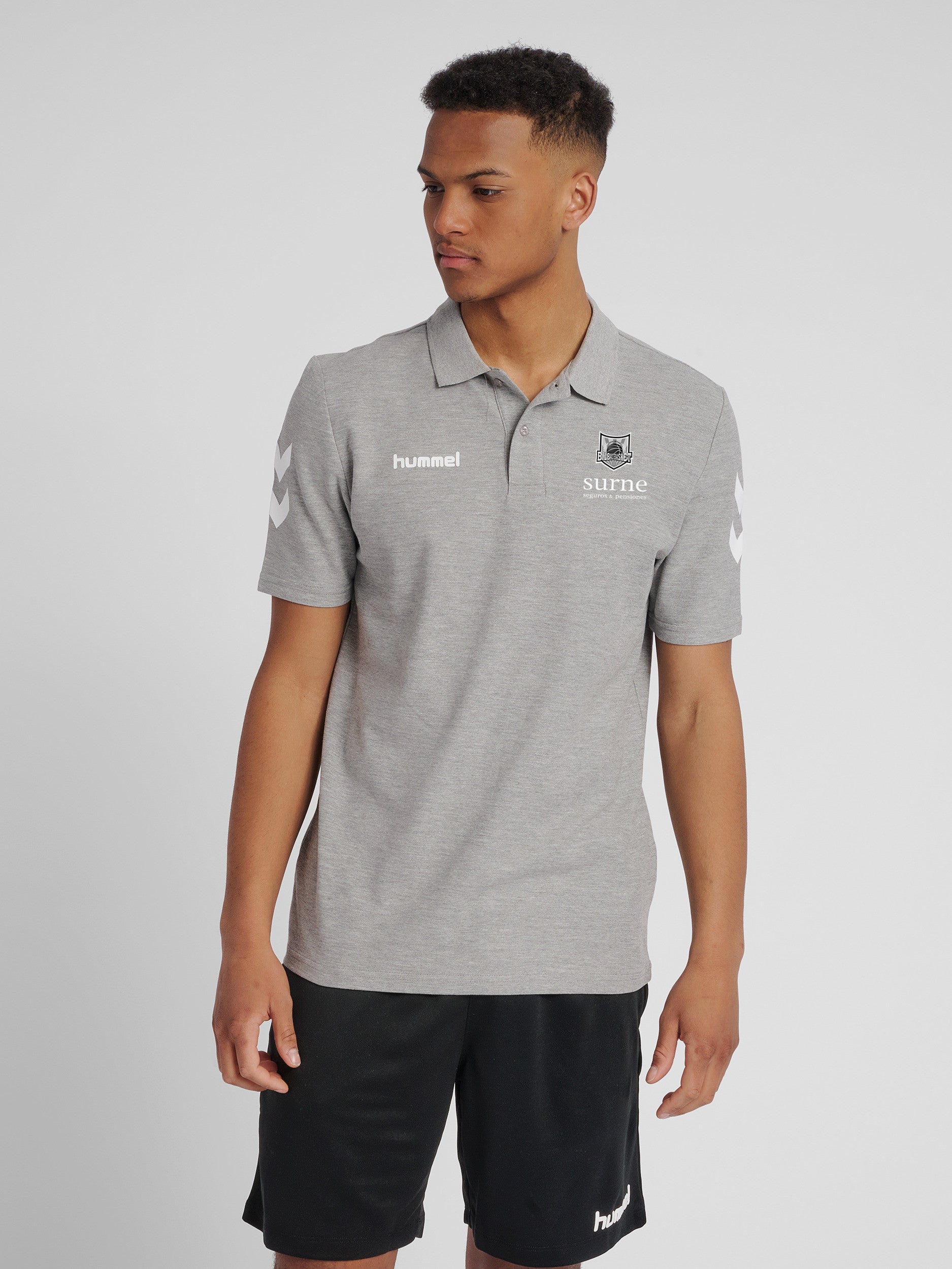 Polo Gris Hummel x Bilbao Basket
